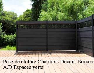 Pose de cloture  charmois-devant-bruyeres-88460 A.D Espaces verts