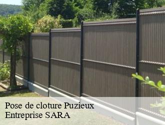 Pose de cloture puzieux-88500 Entreprise SARA