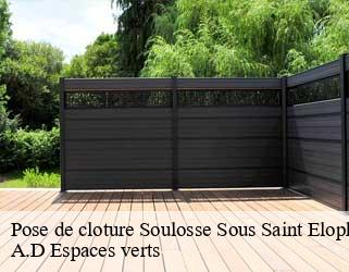 Pose de cloture  soulosse-sous-saint-elophe-88630 A.D Espaces verts