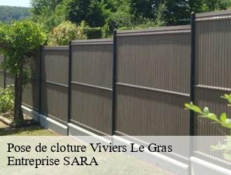 Pose de cloture viviers-le-gras-88260 Entreprise SARA