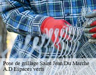 Pose de grillage  saint-jean-du-marche-88600 A.D Espaces verts
